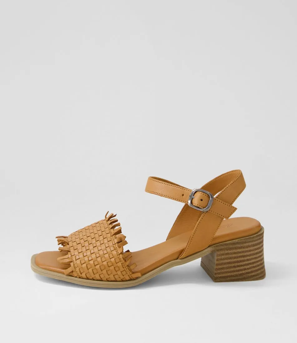 DIANA FERRARI Shy Tan Leather Sandals