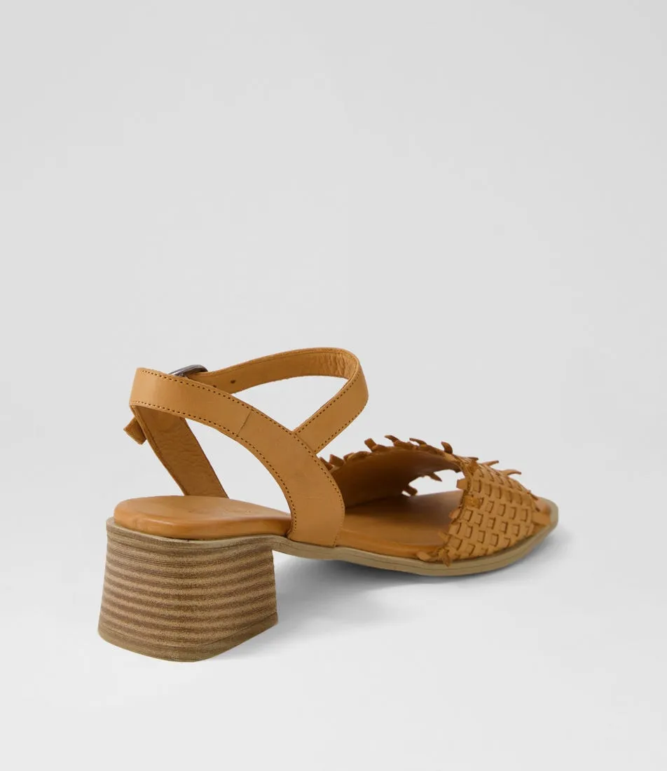 DIANA FERRARI Shy Tan Leather Sandals