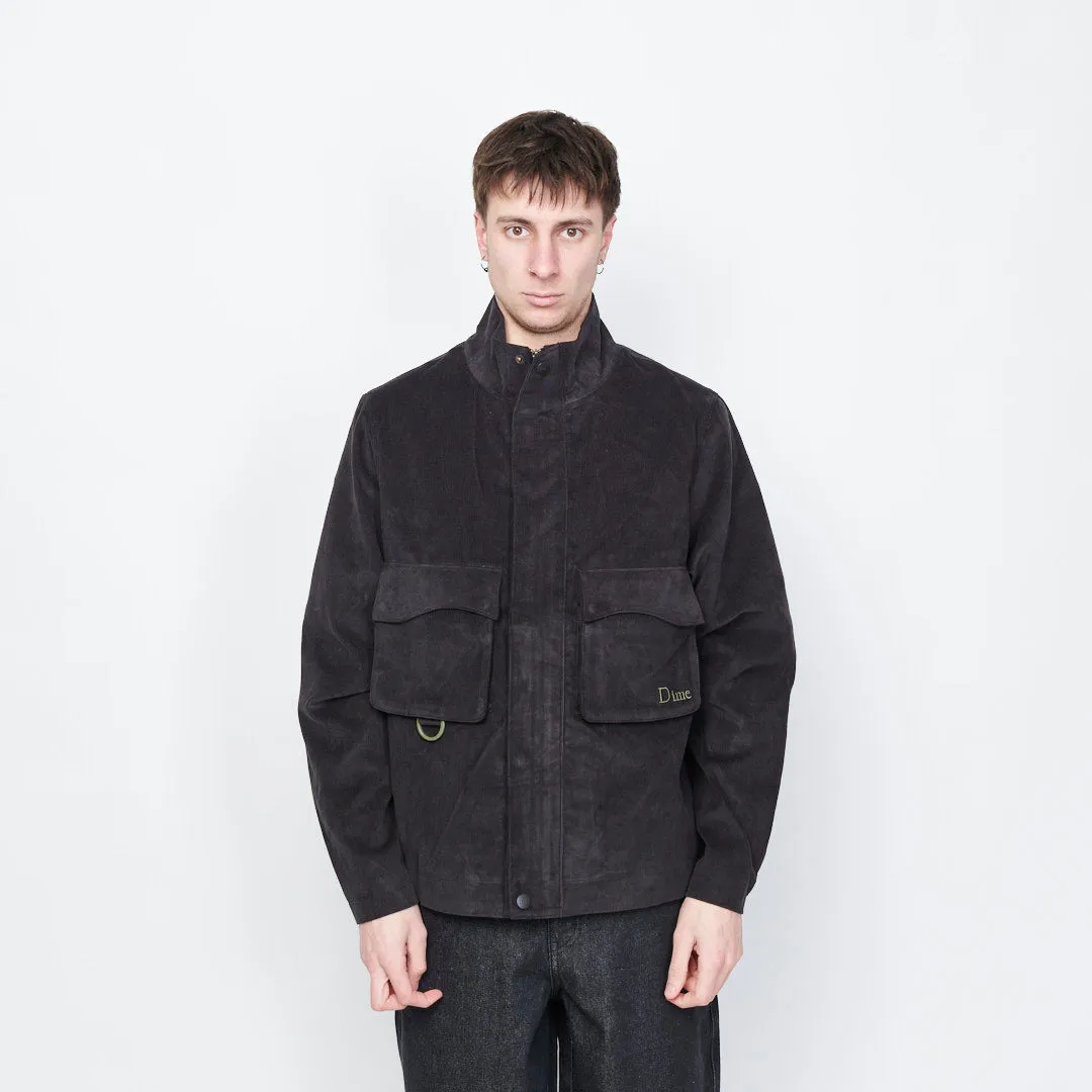 Dime MTL - Corduroy Cargo Jacket (Dark charcoal)