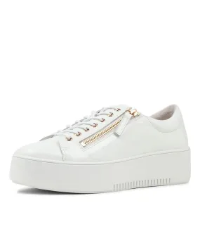 DJANGO & JULIETTE Wolfie White Patent Leather Sneakers Ws