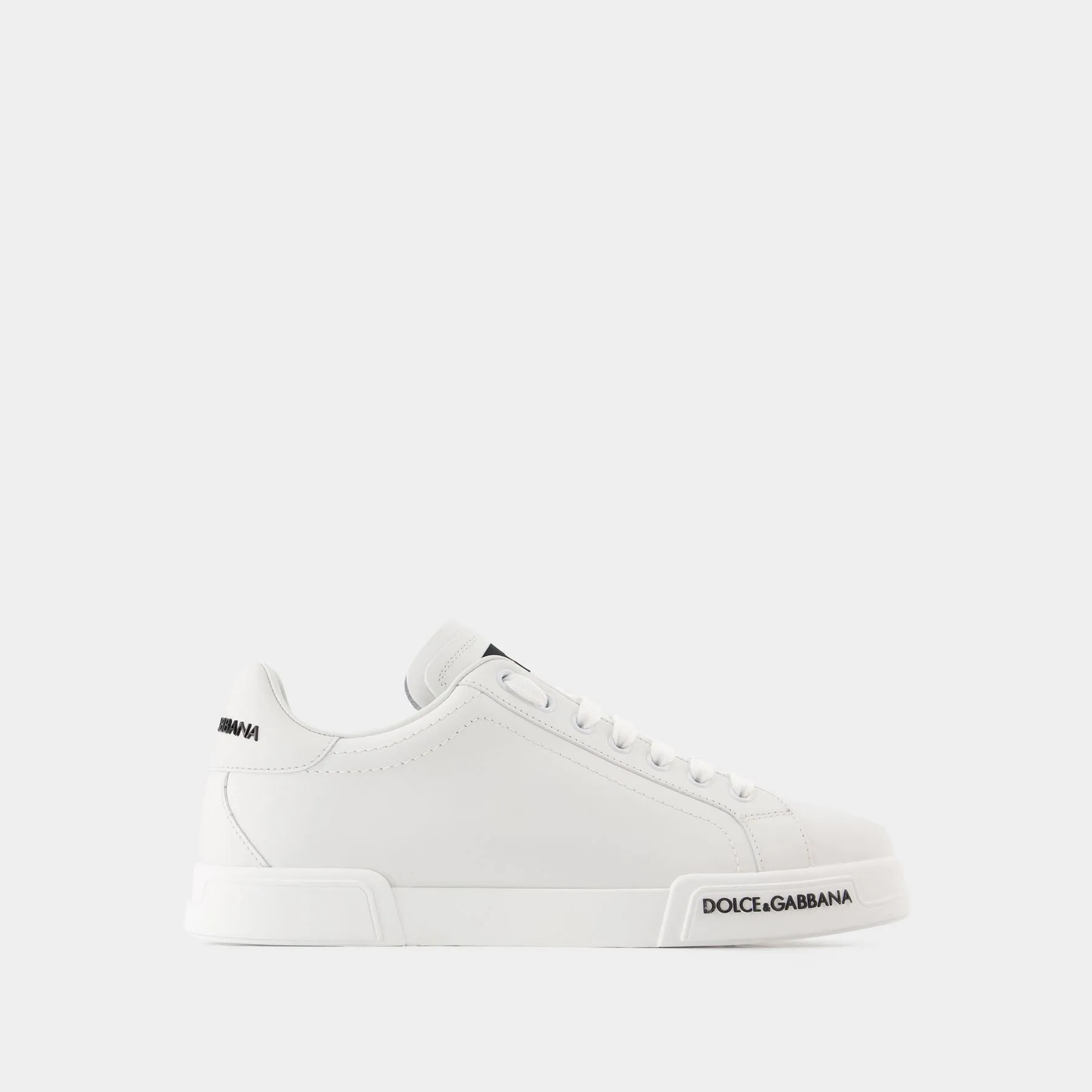 Dolce&Gabbana  Portofino Low-Top Sneakers - Dolce&Gabbana - Leather - White