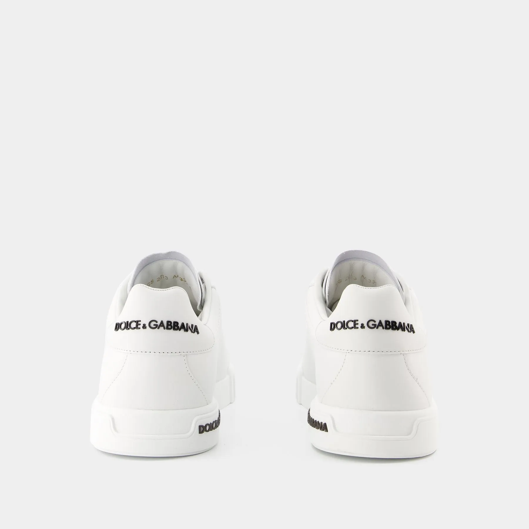 Dolce&Gabbana  Portofino Low-Top Sneakers - Dolce&Gabbana - Leather - White