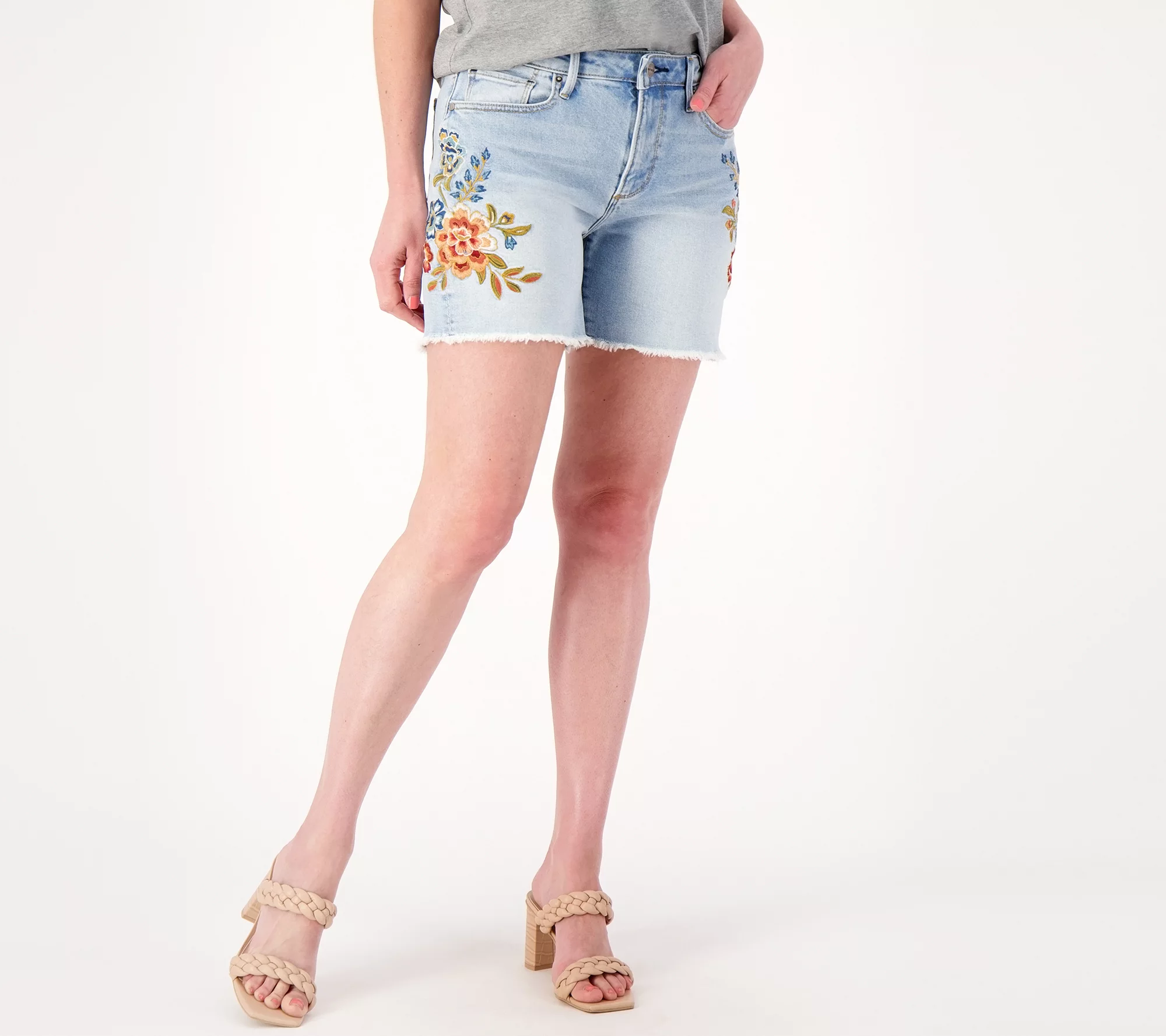 Driftwood Jeans Lulu Embroidered Cut Off Short- Maui