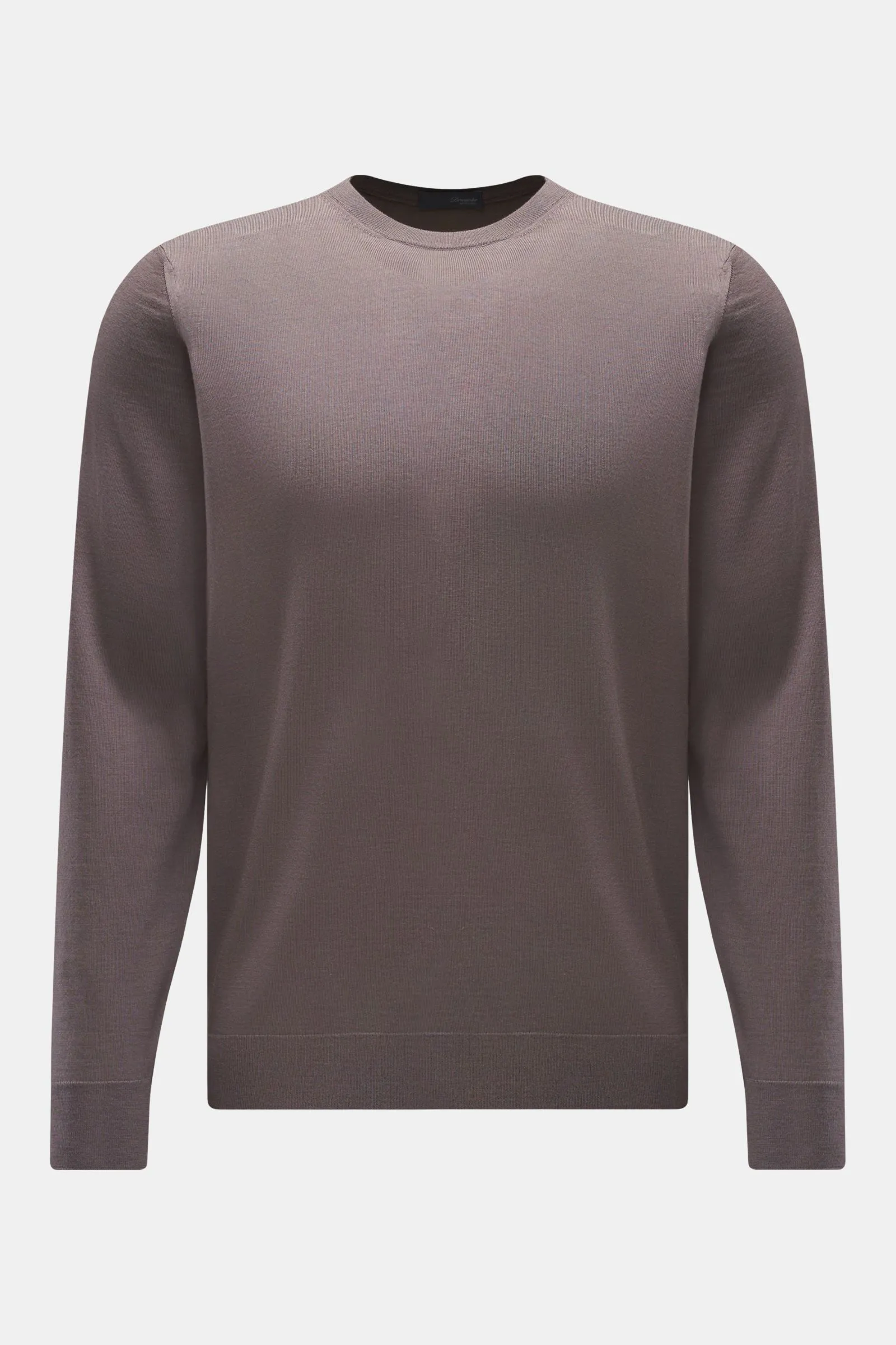 DRUMOHR Merino fine knit jumper grey brown