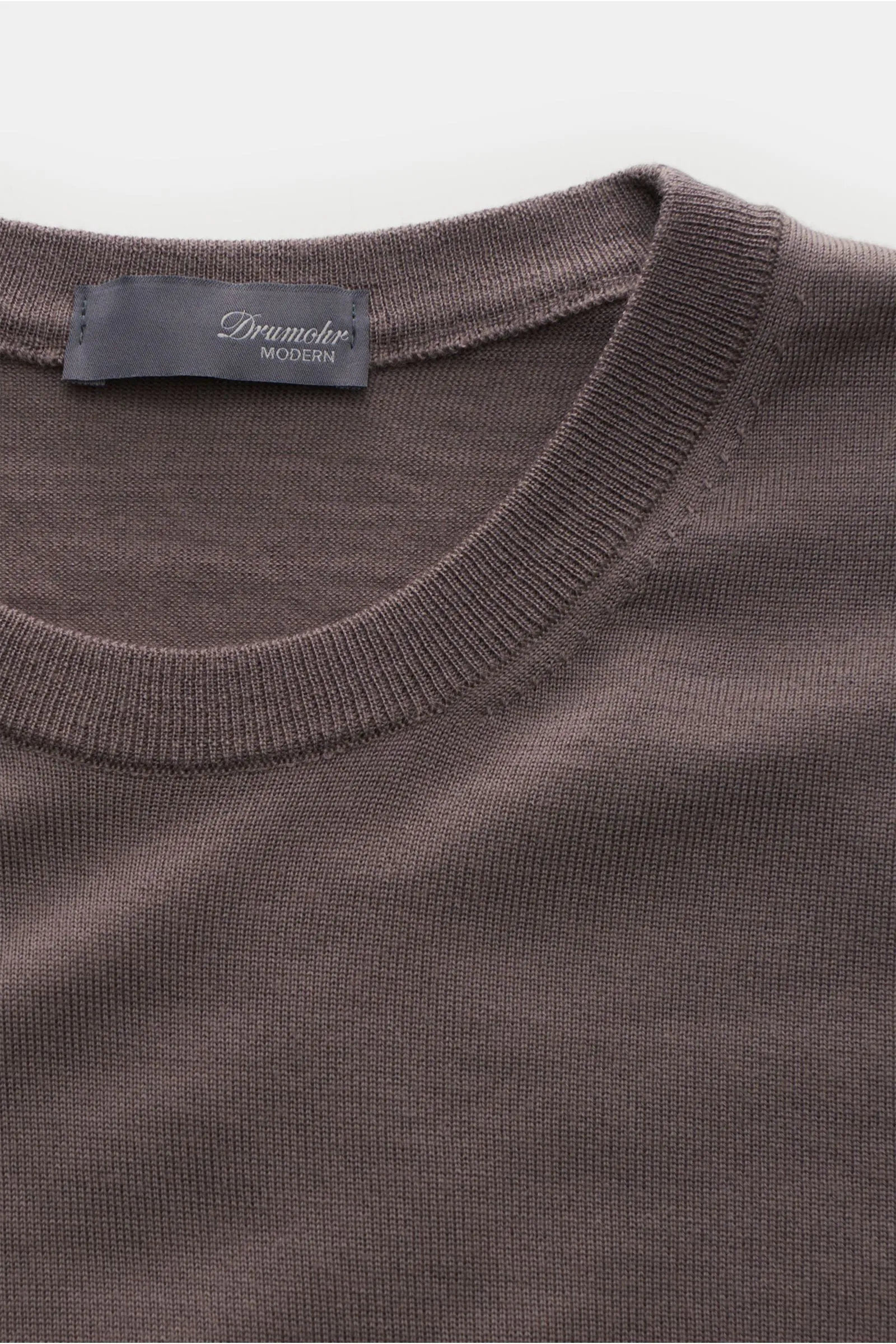 DRUMOHR Merino fine knit jumper grey brown