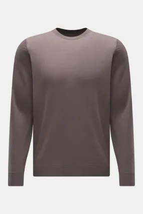 DRUMOHR Merino fine knit jumper grey brown