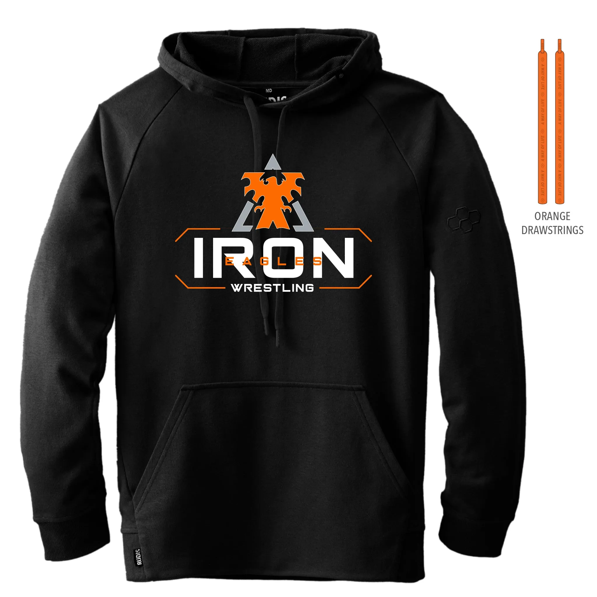 Elite Terry Hoodie-Unisex--Iron Eagles Wrestling Team Store-