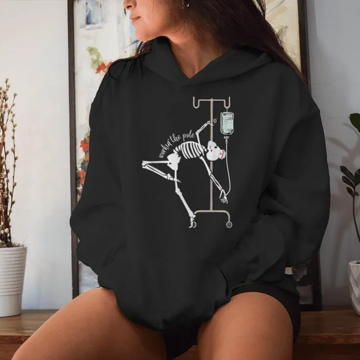 Emergency Room Nurse Rn Icu Skeleton Nurse Women Hoodie