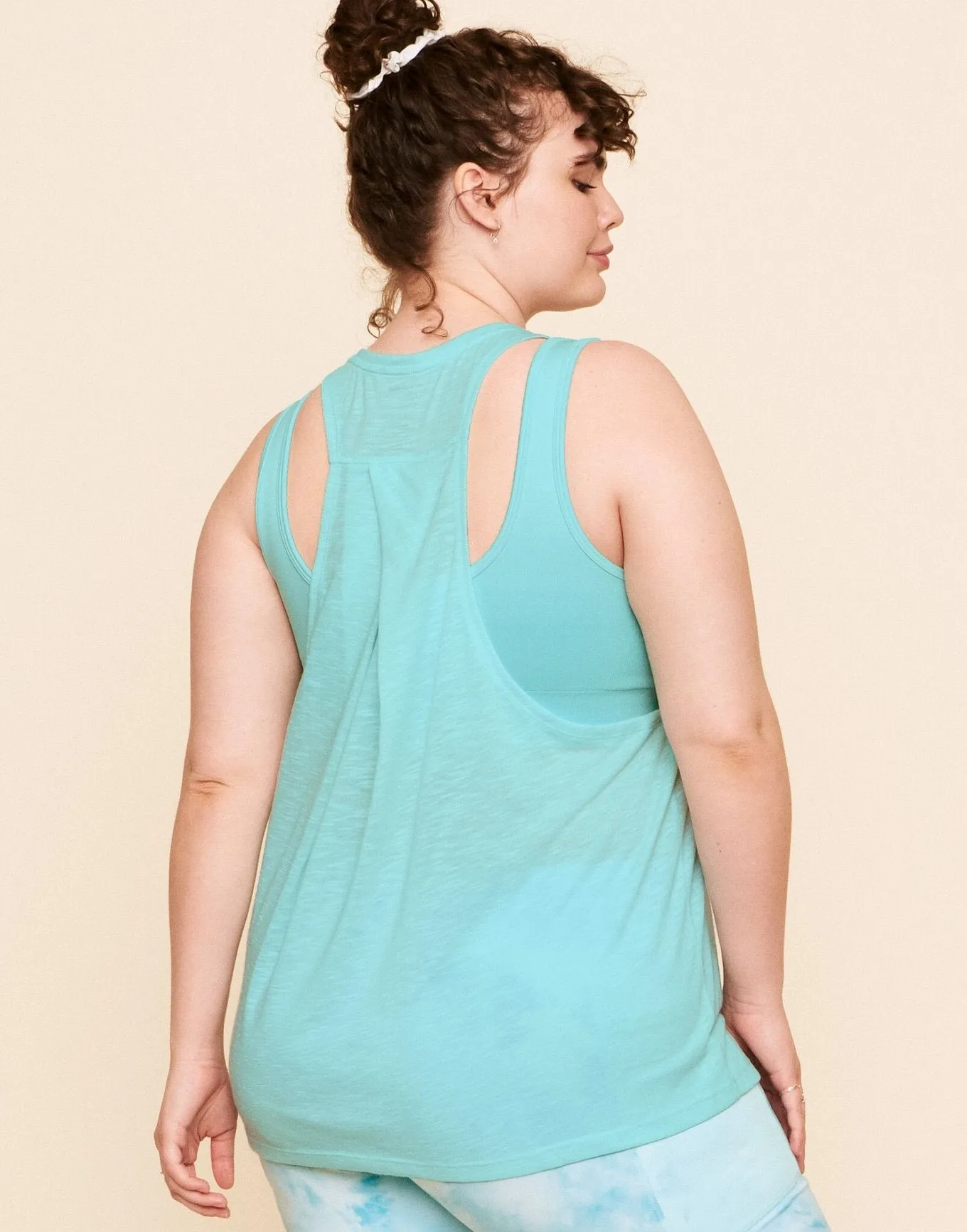 Emmaline Dropped Armhole Tank Workout Tank