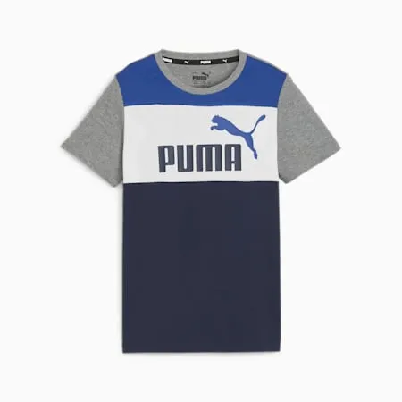 ESS BLOCK Tee - Youth 8-16 years | Cobalt Glaze | PUMA Back to School | PUMA 