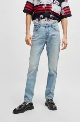 Extra-slim-fit jeans in blue stretch denim