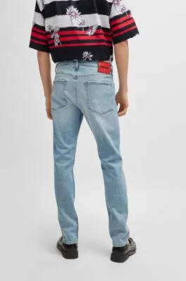 Extra-slim-fit jeans in blue stretch denim