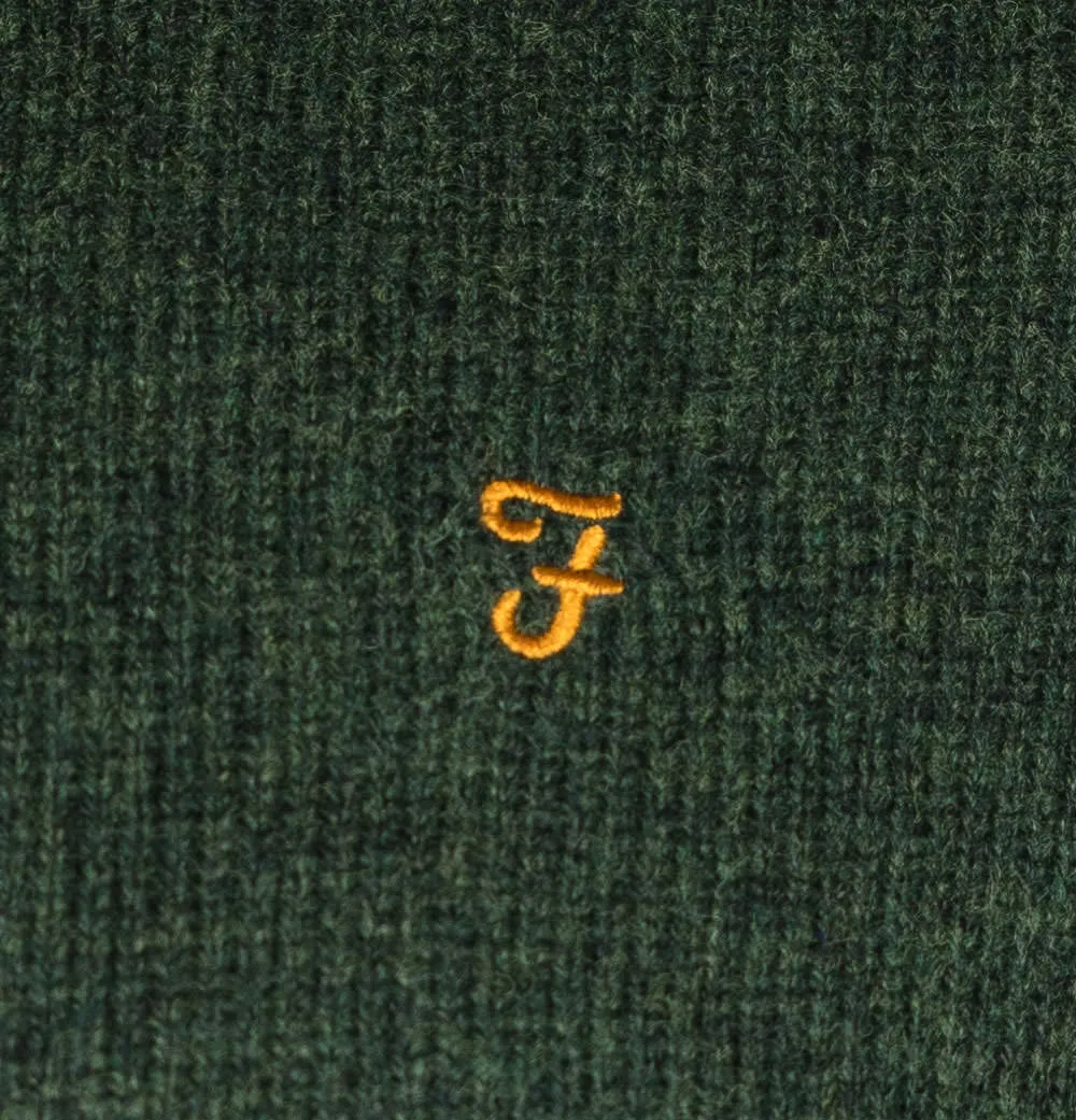 Farah Birchall Lambswool Jumper Evergreen