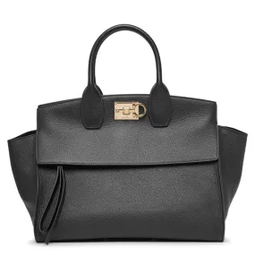 Ferragamo The Studio Soft black leather bag