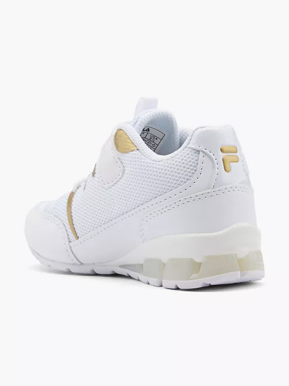 FILA  Infant Boys White/Gold Velcro Trainers