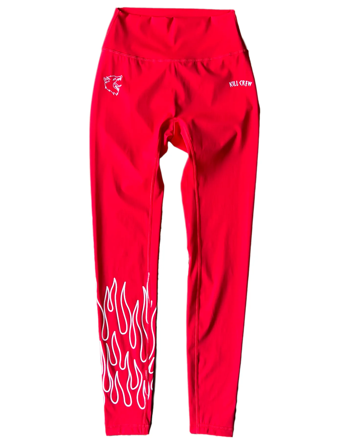 FLAME LEGGINGS - RED / WHITE