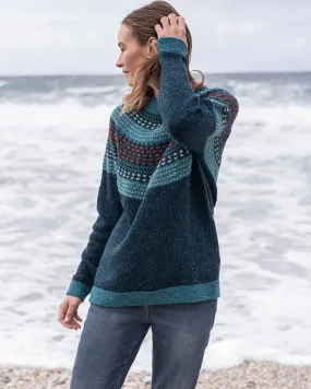 Float Stitch Yoke Donegal Jumper