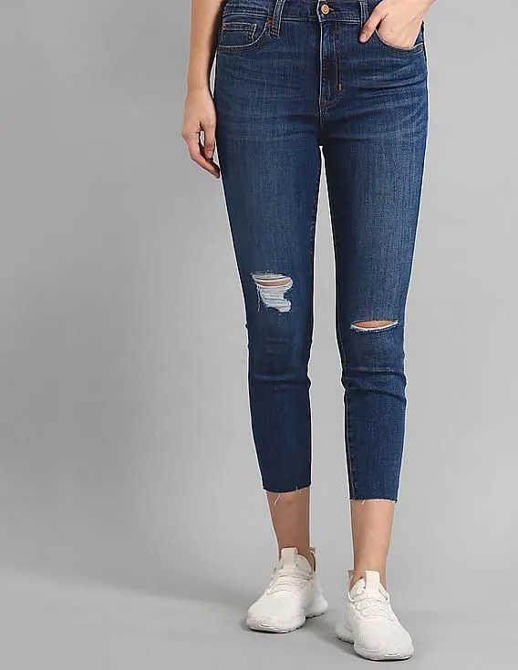 GAP Women Blue Super Skinny Fit High Waist Jeans