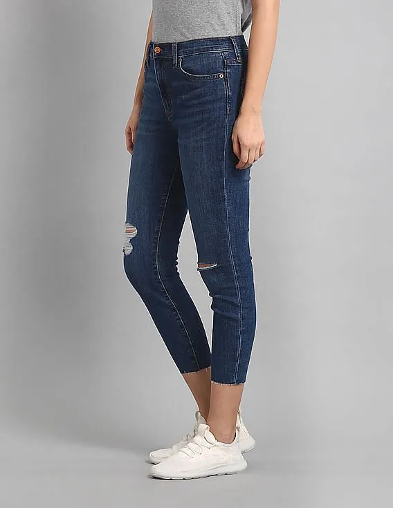 GAP Women Blue Super Skinny Fit High Waist Jeans