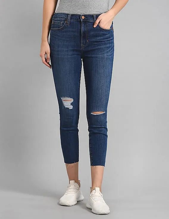 GAP Women Blue Super Skinny Fit High Waist Jeans