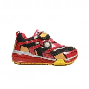 Geox Bayonyc | Black/Red | Childrens Light Up Trainers