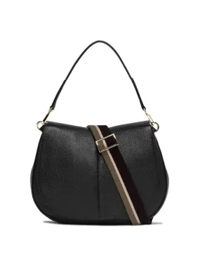 Gianni Chiarini Helena Round Shoulder Bag In Pebbled Leather