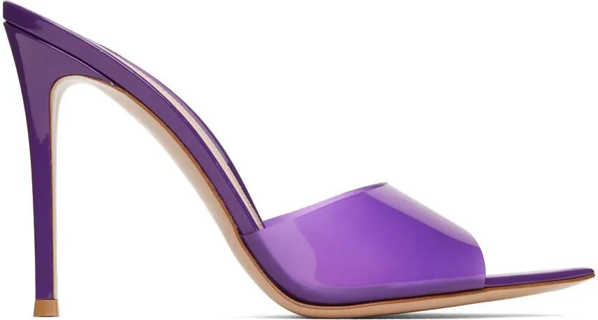 Gianvito Rossi Purple Elle 105 Heeled Sandals