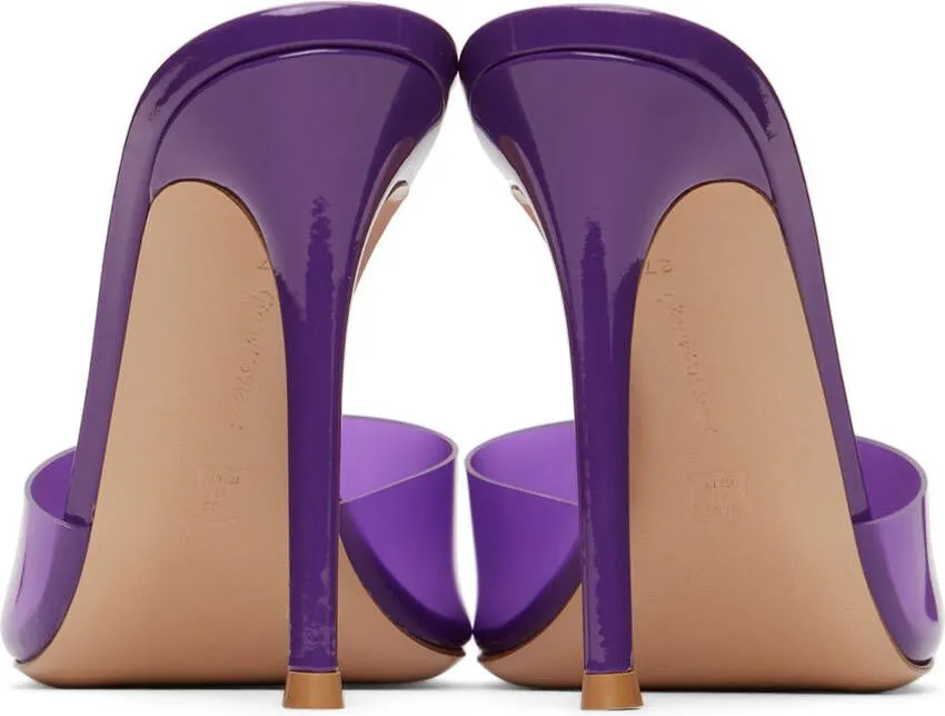 Gianvito Rossi Purple Elle 105 Heeled Sandals