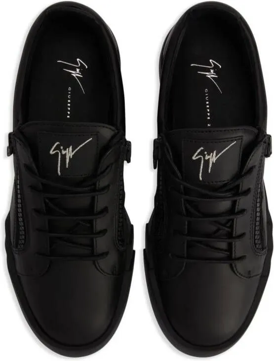 Giuseppe Zanotti The Shark 5.0 leather sneakers Black