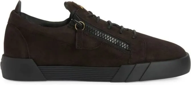 Giuseppe Zanotti The Shark 5.0 suede sneakers Brown