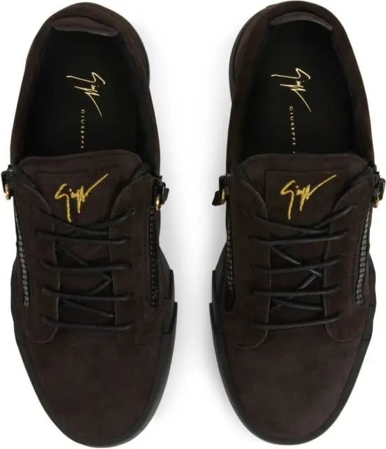 Giuseppe Zanotti The Shark 5.0 suede sneakers Brown