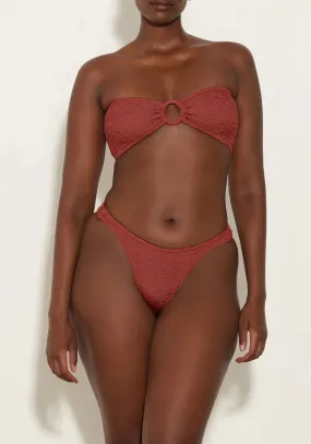 GLORIA BIKINI METALLIC ROSEOOD