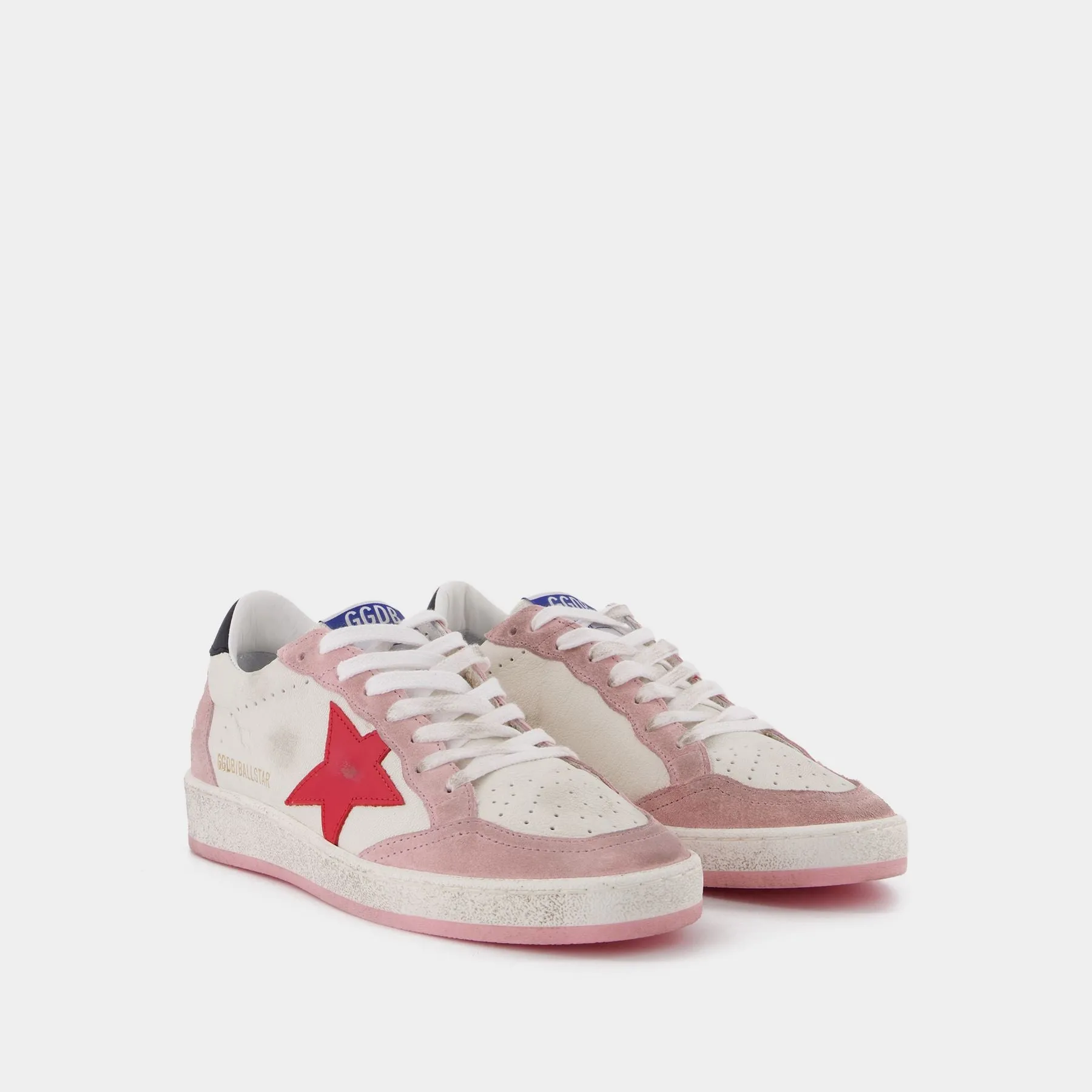 Golden Goose Deluxe Brand  Ball Star Sneakers in White Leather