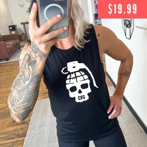 Grenade Skull Muscle Tank