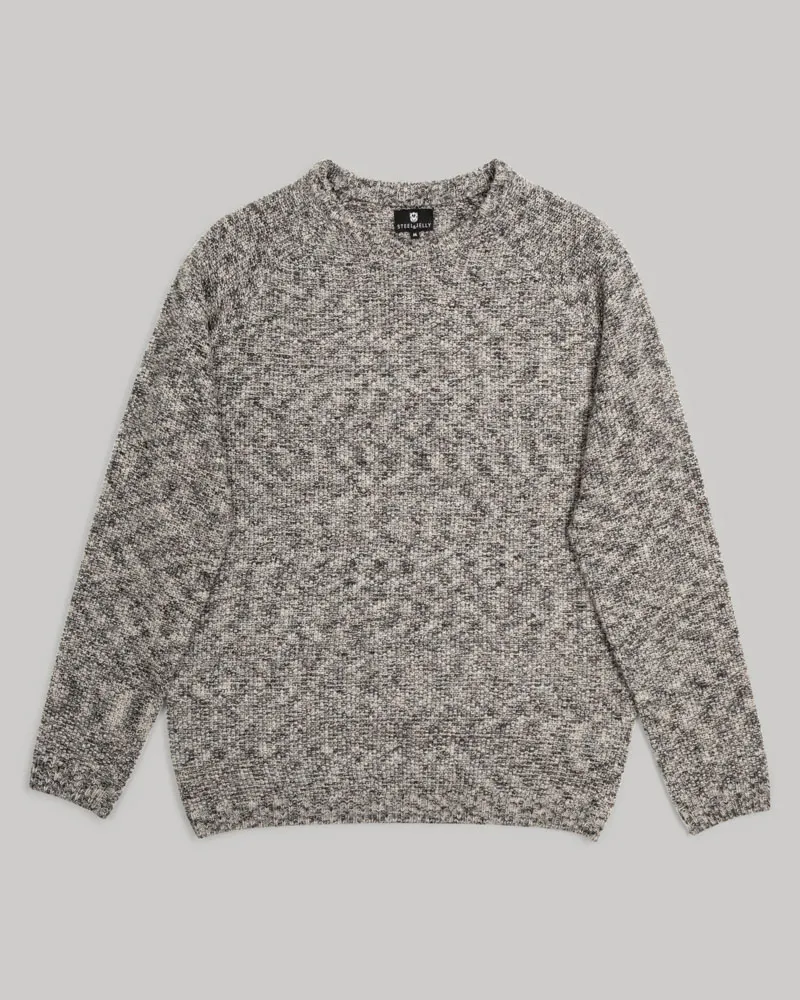 Grey Melange Crew Neck Jumper