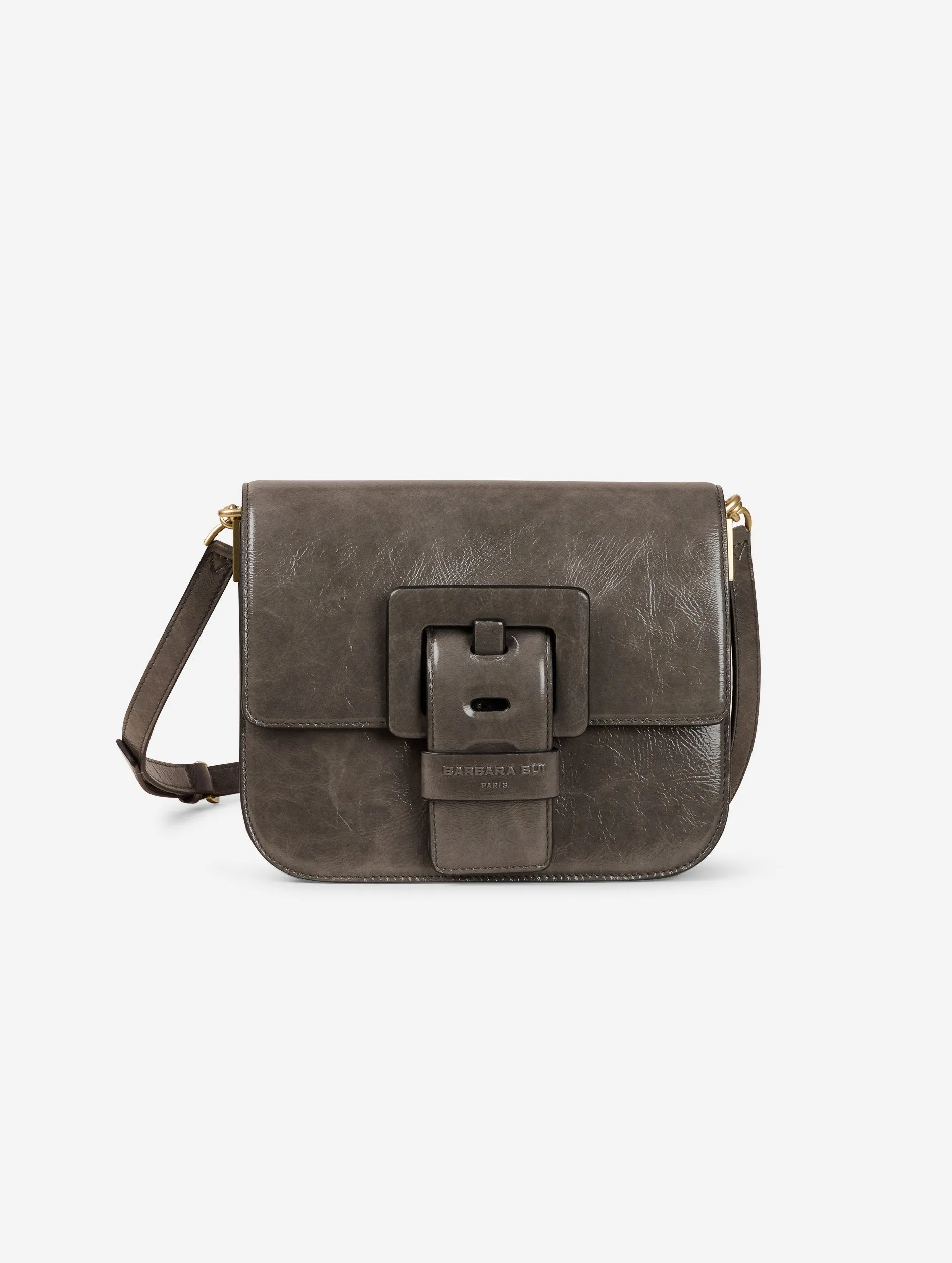 Grey patent leather TOUCH ME bag