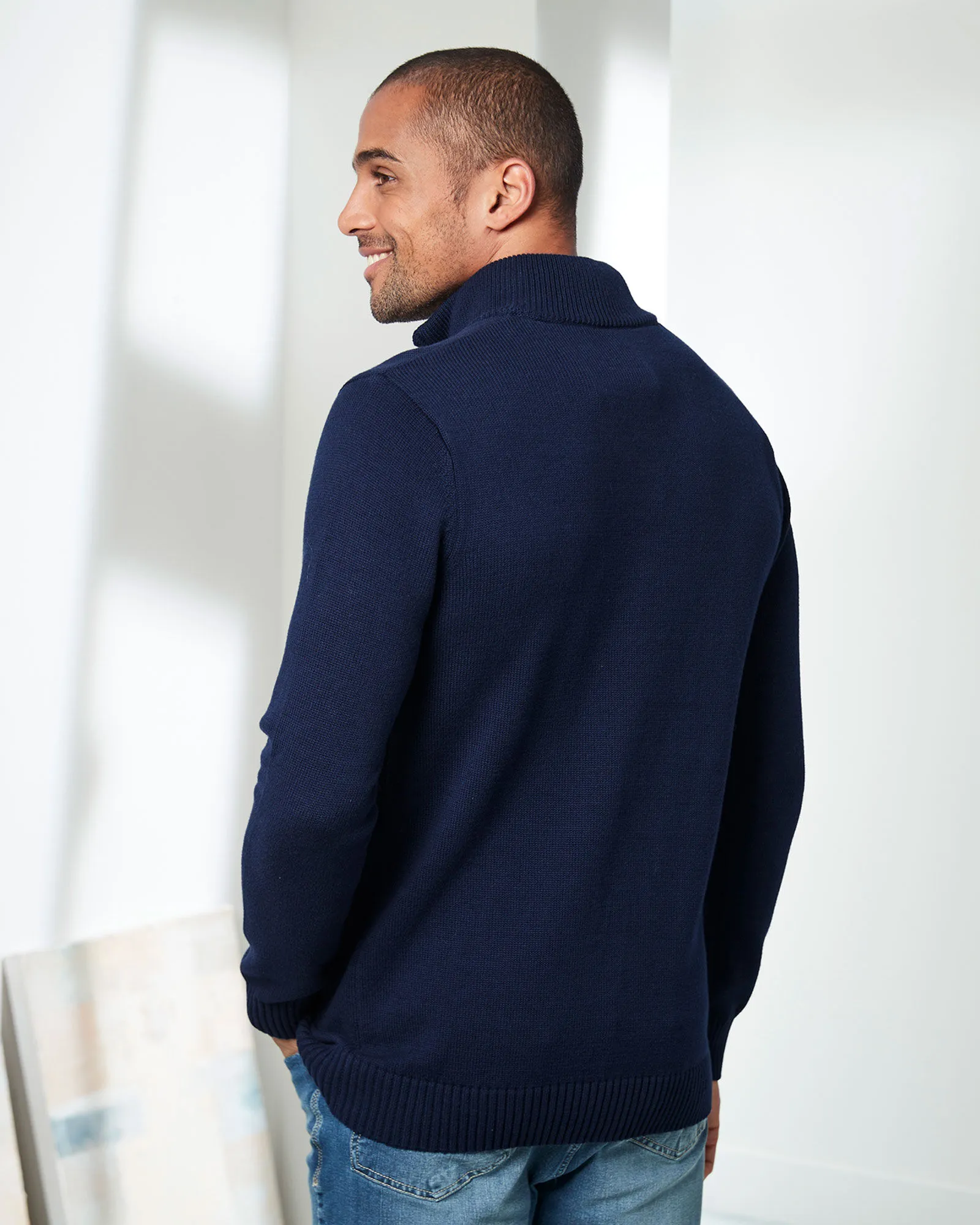 Half Zip Mock Shirt Jumper