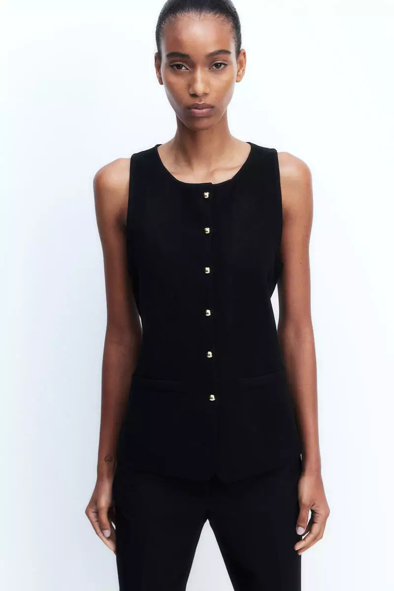 H&M Button-front vest top