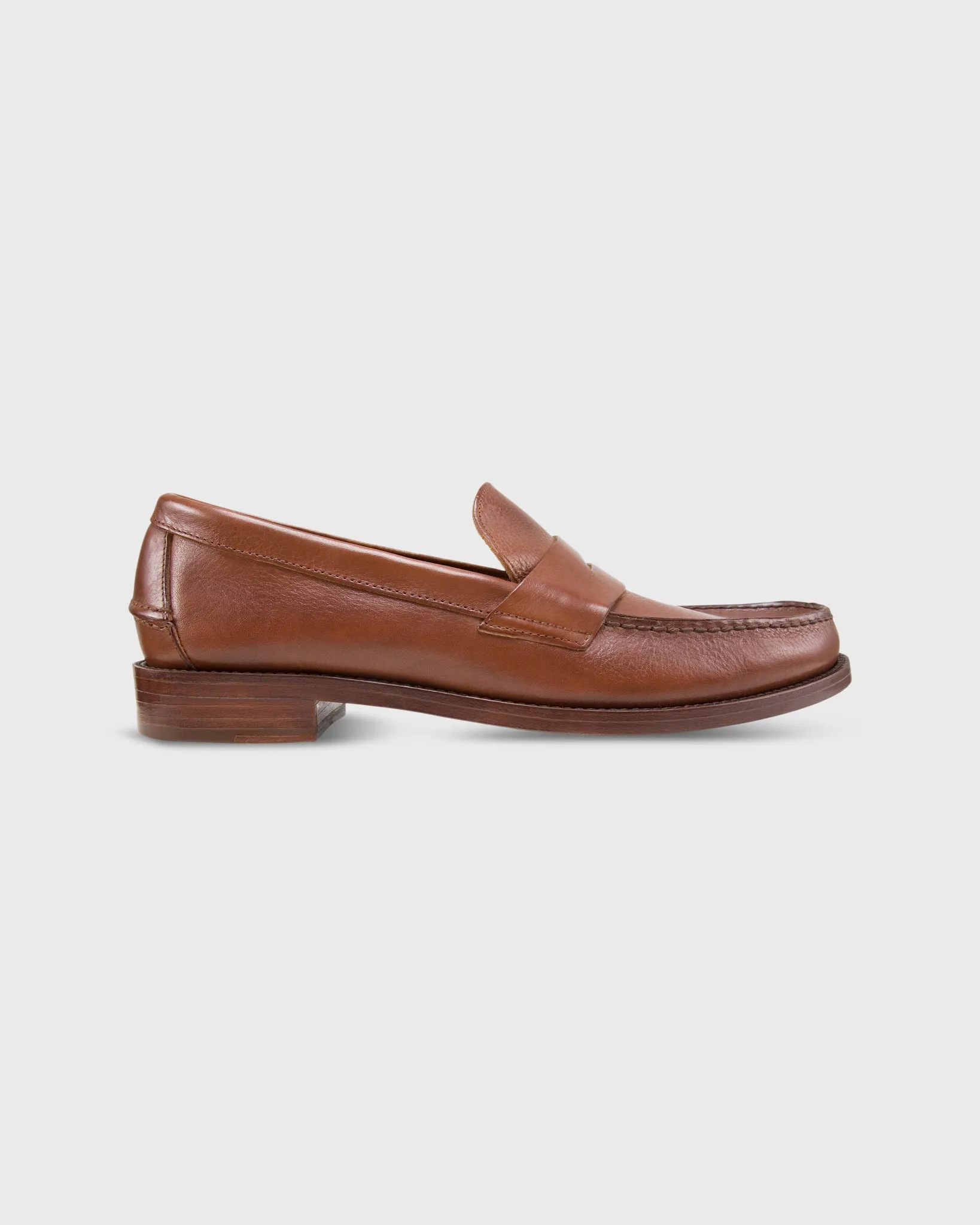 Handsewn Penny Loafer in Bourbon Grain Leather