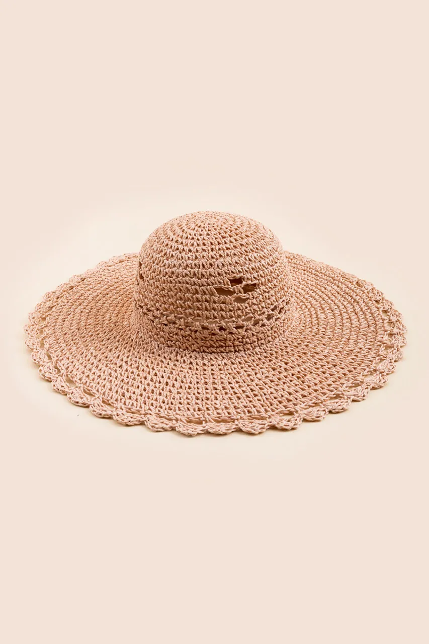 Hannah Scallop Edge Floppy Hat