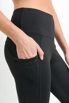 High Waist Leggings with Side Pocket - Women's (550AW)