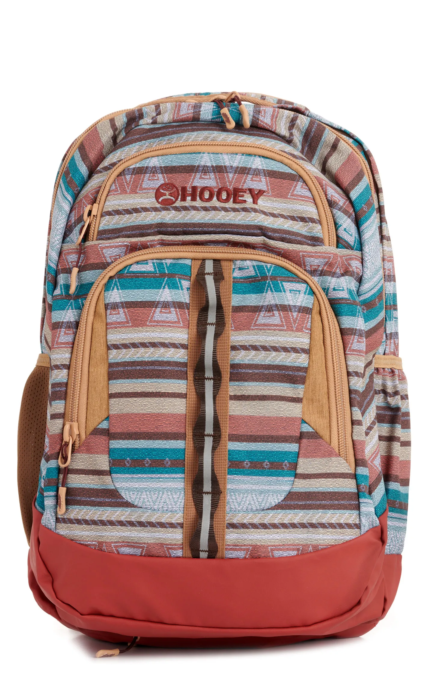 Hooey Men's OX Teal & Burgundy Serape Water Resistant Backpack