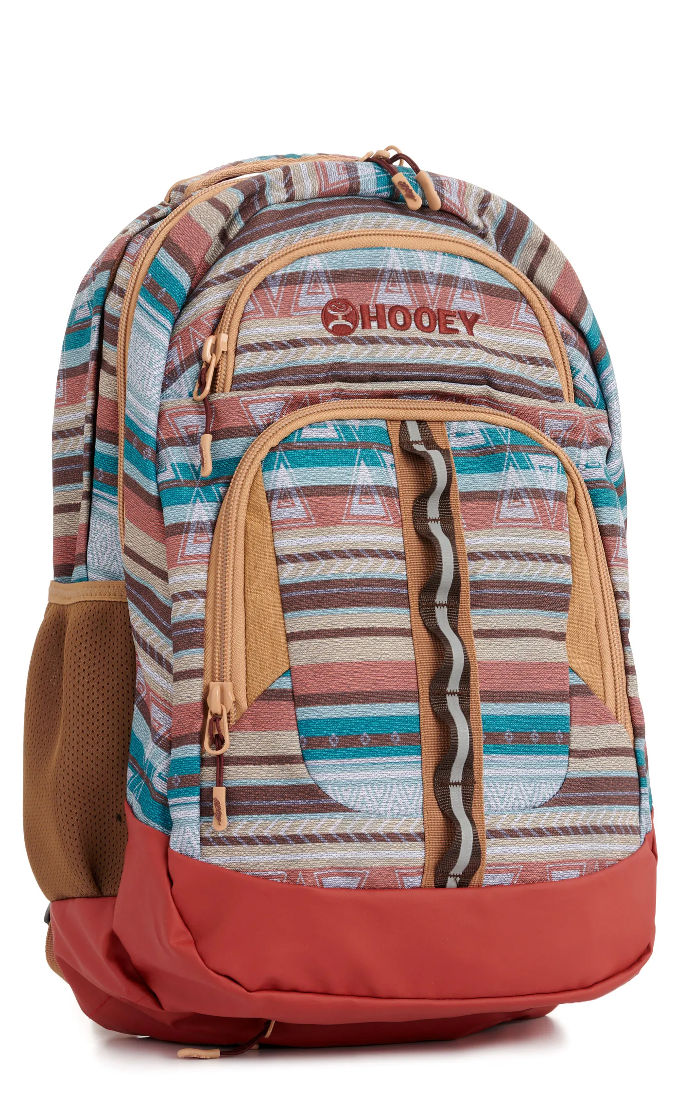 Hooey Men's OX Teal & Burgundy Serape Water Resistant Backpack