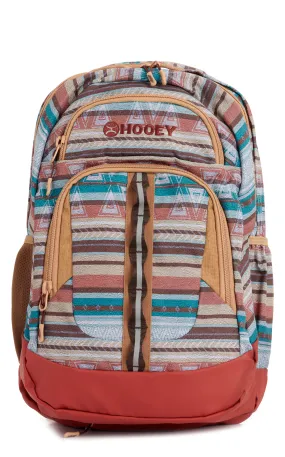 Hooey Men's OX Teal & Burgundy Serape Water Resistant Backpack