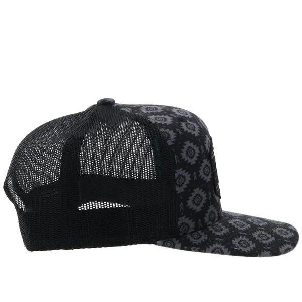 Hooey Youth Tribe Black Aztec Trucker Hat