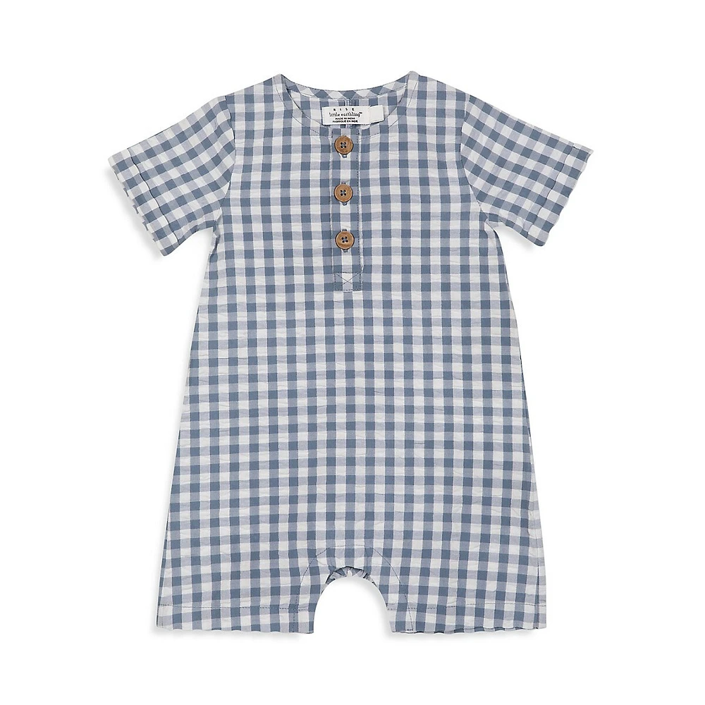 Hudson's Bay Baby Boy's Gingham Seersucker Romper