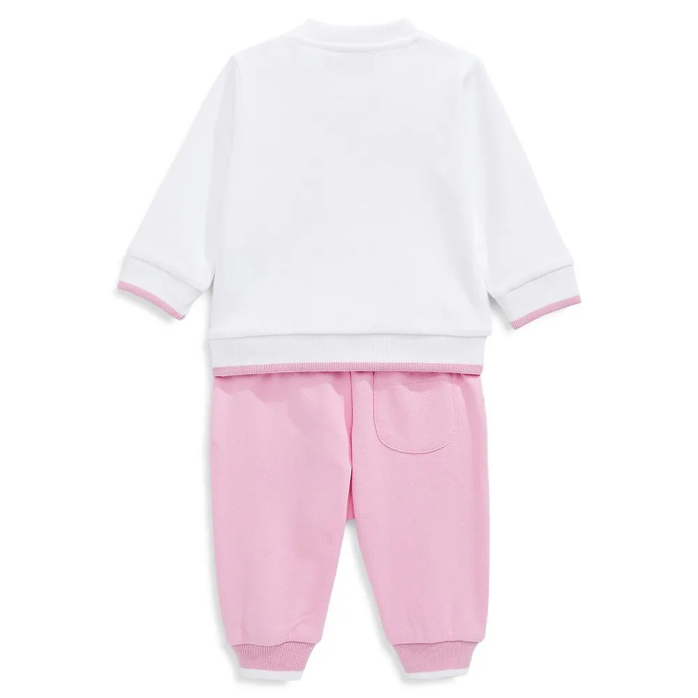 Hudson's Bay Baby Girl's 2-Piece Sweatshirt and Joggers Set