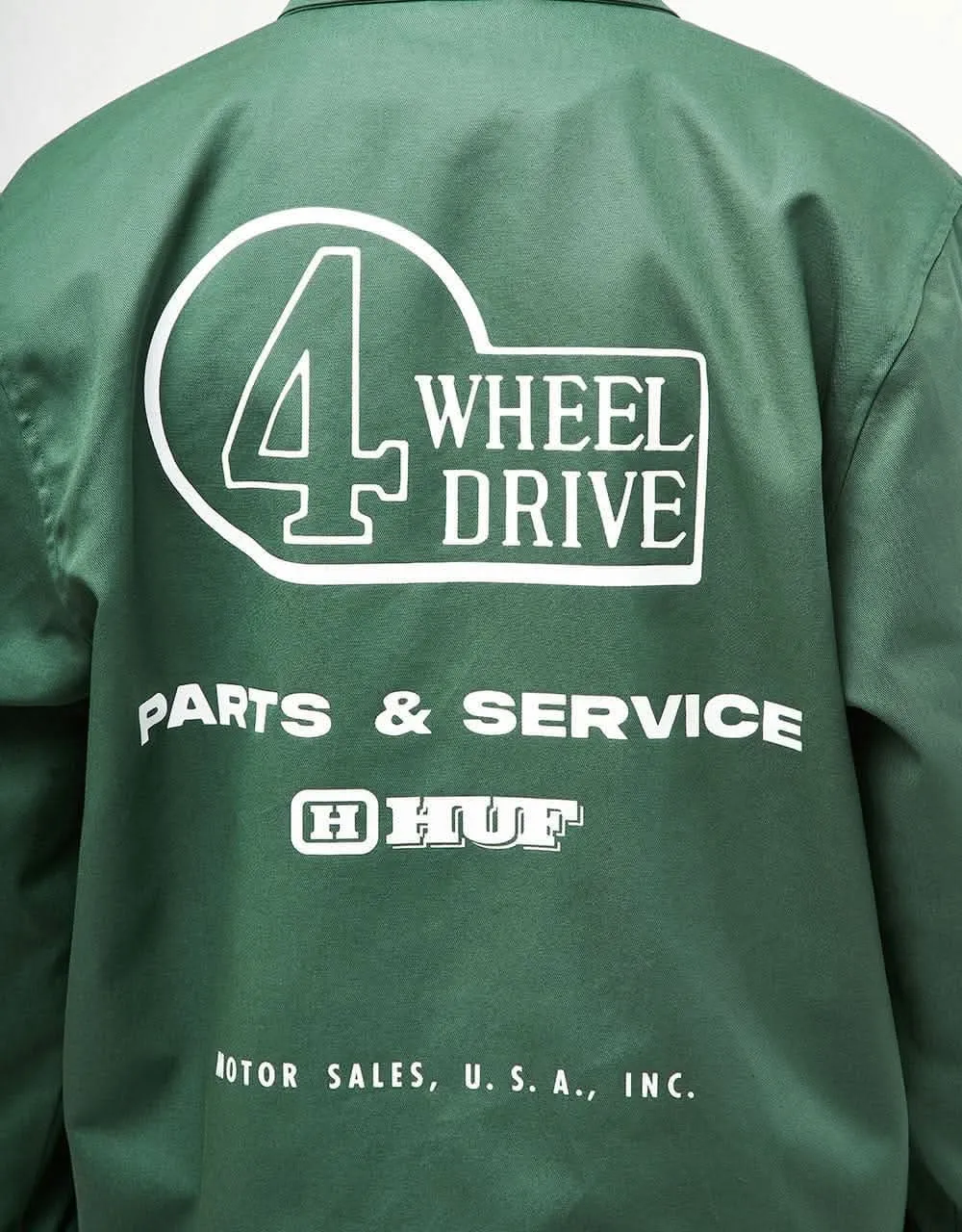 HUF x Toyota Land Cruiser Parts & Service Jacket - Forest Green