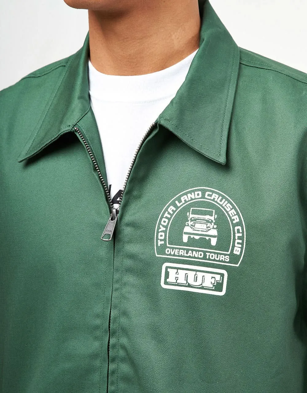 HUF x Toyota Land Cruiser Parts & Service Jacket - Forest Green