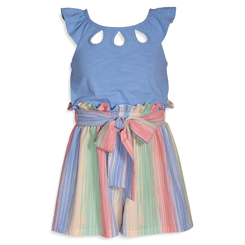 Iris & Ivy Little Girl's Cutout Romper